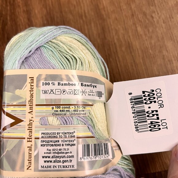 Hand Dyed Merino Wool/ Bamboo Skeins Madelinetosh Jake77 pastel - Picture 13 of 15